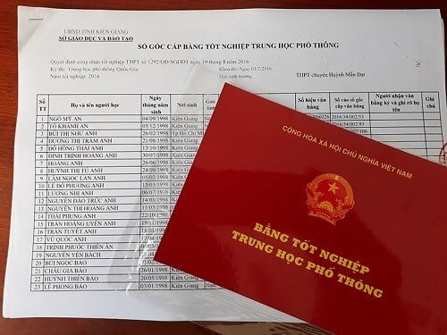 Dịch vụ làm bằng THPT cấp 3 giá rẻ toàn quốc 