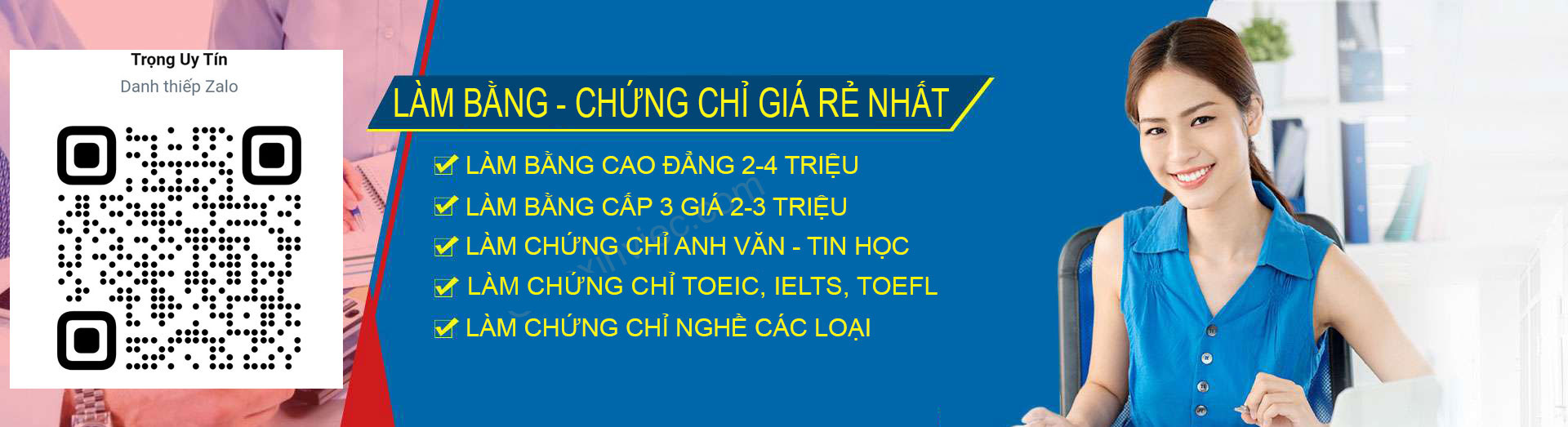 Dịch vụ làm chứng chỉ nghề có hồ sơ gốc tại Bangcacloai.com
