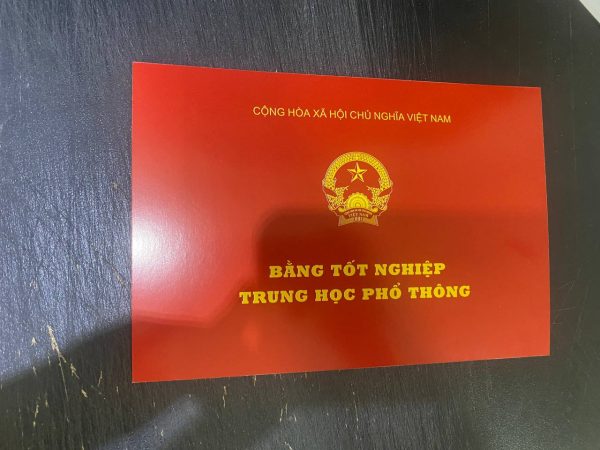 Phôi mặt trước bằng cấp 3 THPT